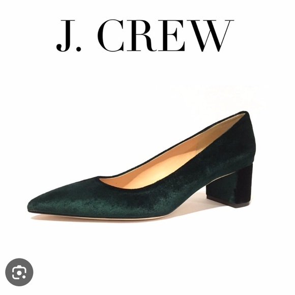 J Crew Velvet Avery Block Heel - Picture 8 of 8